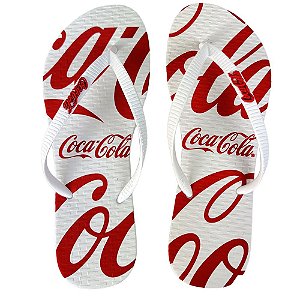 Chinelo Coca Cola Davis 24/25 Feminino Branco Branco