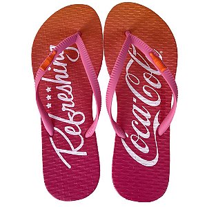 Chinelo Coca Cola Duo Refreshing 24/25 CC4481 Feminino Pink Pink