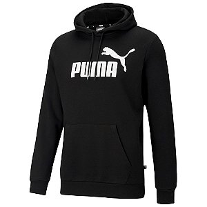 Casaco Puma Essentials Big Logo Masculino Preto Branco