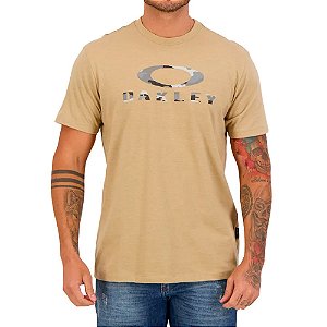 Camisa Oakley Camo SS Masculina Bege Camuflado