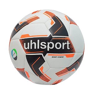 Bola de Futebol Campo uhlsport Resist Synergy Branco/Preto/Laranja