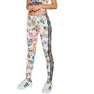 Calça Legging Adidas Originals Floral Feminina