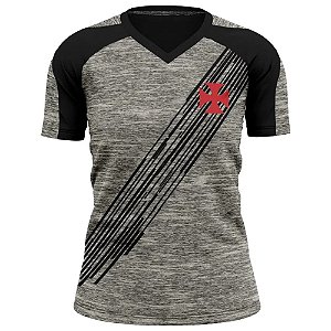 Camisa Braziline Vasco da Gama Motion Cinza Preto