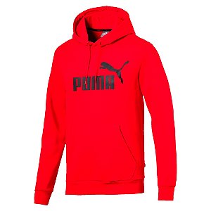 Casaco Puma Essentials Big Logo Masculino Vermelho Preto