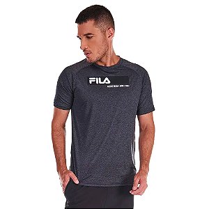 Camisa Fila Sport Melange Masculina Preto
