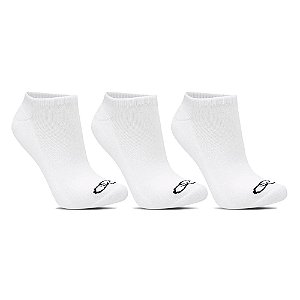 Kit Meia Olympikus C/3 Cano Curto Masculino Branco