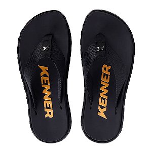 Chinelo Kenner Megah Pop Masculino Preto Preto