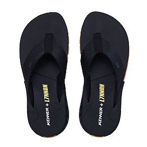 Chinelo Kenner Rakka L7NNON Masculino Preto Marrom