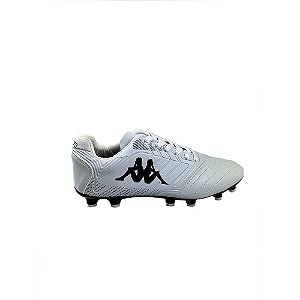 Chuteira Kappa Campo Straiker Branco Preto