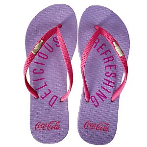 Chinelo Coca Cola Vicenza 24/25 Feminino Lilás Pink
