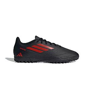 Chuteira Adidas Society Deportivo III Masculina Preto Vermelho
