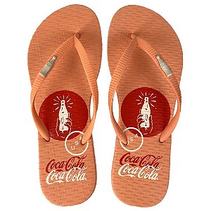 Chinelo Coca Cola USA Calor 24/25 CC4470 Feminino Salmão Salmão
