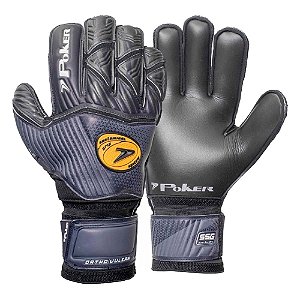 LUVA GOLEIRO POKER CAMPO PROFISSIONAL ORTHO VULCAN PTO/CH