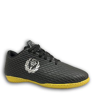Chuteira Futsal Sport West 421 Unissex Preto Prata