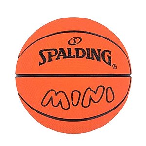 Mini Bola Basquete Spalding Laranja Preto