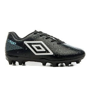 Chuteira Umbro Campo Adamant Jr Infantil Preto Cinza