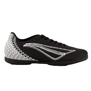 Chuteira Penalty Futsal Bravo XXII Masculina Preto Branco