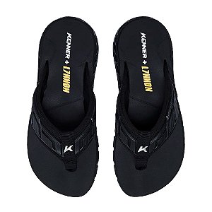 Chinelo Kenner Rakka Full Force L7 Unissex Preto Preto