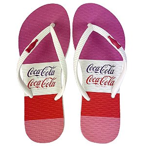 Chinelo Coca Cola Super Line 24/25 CC4472 Feminino Branco Branco