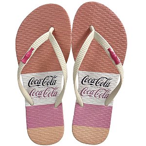 Chinelo Coca Cola Super Line 24/25 CC4472 Feminino Off White