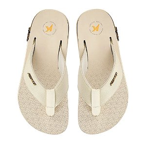 Chinelo Kenner Kivah Edição Especial Unissex Bege Marrom