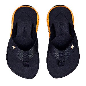 Chinelo Kenner Rakka Infantil Preto Dourado