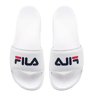 Chinelo Fila Drifter Basic Feminino Branco Marinho Vermelho