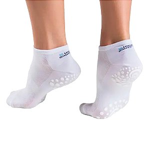 Meia Puket Esportiva Hidroginástica Feminina Branco