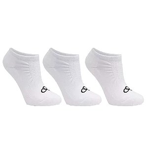 Kit Meia Olympikus C/3 Pares Invisível Feminina Branco