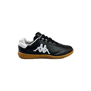 Chuteira Kappa Striker x Futsal Preta e Branca