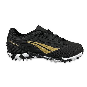 Chuteira Penalty Society Matis XXII Infantil Preto Dourado