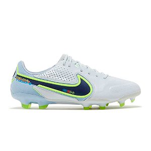 Chuteira Nike Campo Tiempo Legend 9 Elite Masculina Cinza Verde