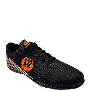 Chuteira Sport West Society Infantil Preto Laranja