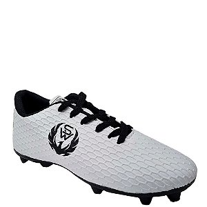 Chuteira Sport West Campo Masculina Branco Preto
