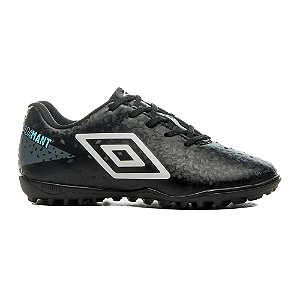 Chuteira Umbro Society Adamant Jr Infantil Preto Cinza