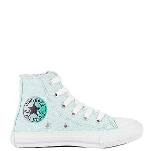 Tênis Converse All Star Chuck Taylor Seasonal Plus Infantil Azul Claro