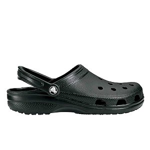 Sandália Crocs Classic Clog Unissex Preto Branco