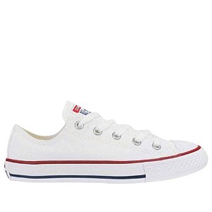 Tênis Converse All Star Chuck Taylor Infantil Branco Vermelho