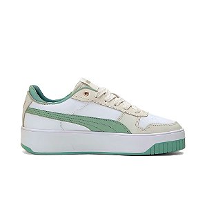 Tênis Puma Carina Street Feminino Branco Verde