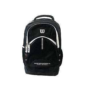 Mochila Wilson Sporting Goods Co Unissex Preto Branco Branco