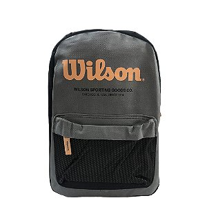 Mochila Wilson Sporting Goods Co Unissex Grafite Preto Laranja