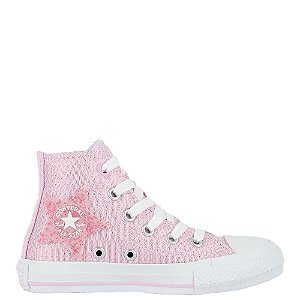 Tênis Converse All Star Chuck Taylor Hi Seasonal Infantil Rosa Lilás
