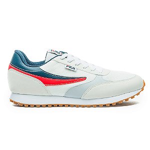 Tênis Fila Renno Classic Masculino Branco Marinho Vermelho