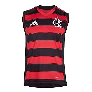 Regata Oficial Flamengo I 25/26 Masculina Preto Vermelho