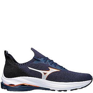 Tênis Mizuno Wave Zest Masculino Marinho Preto Laranja