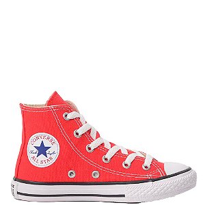 Tênis Converse All Star Chuck Taylor Hi Kids Infantil Vermelho