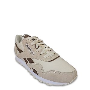 Tênis Reebok Classic Nylon Feminino Bege Marrom