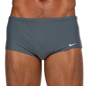 Sunga Nike Solid Masculina Cinza Branco