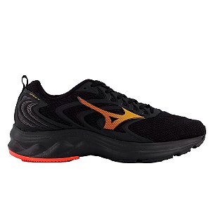 Tênis Mizuno Space 4 Masculino Preto Laranja