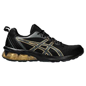 Tênis Asics Gel Quantum 90 IV Masculino Preto Dourado